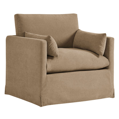 Wellfleet Slipcovered Linen-Blend Armchair by Modway EEI-7357