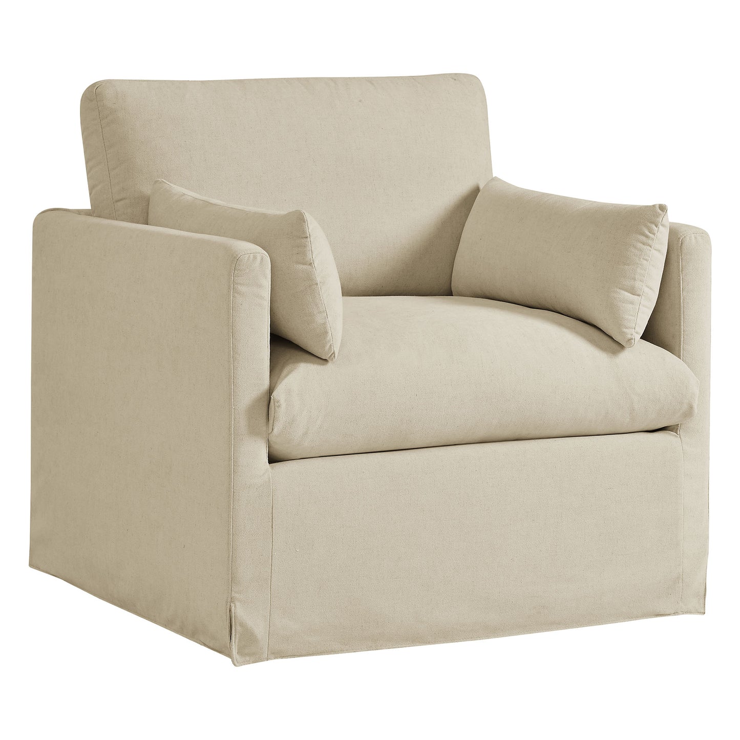 Wellfleet Slipcovered Linen-Blend Armchair by Modway EEI-7357
