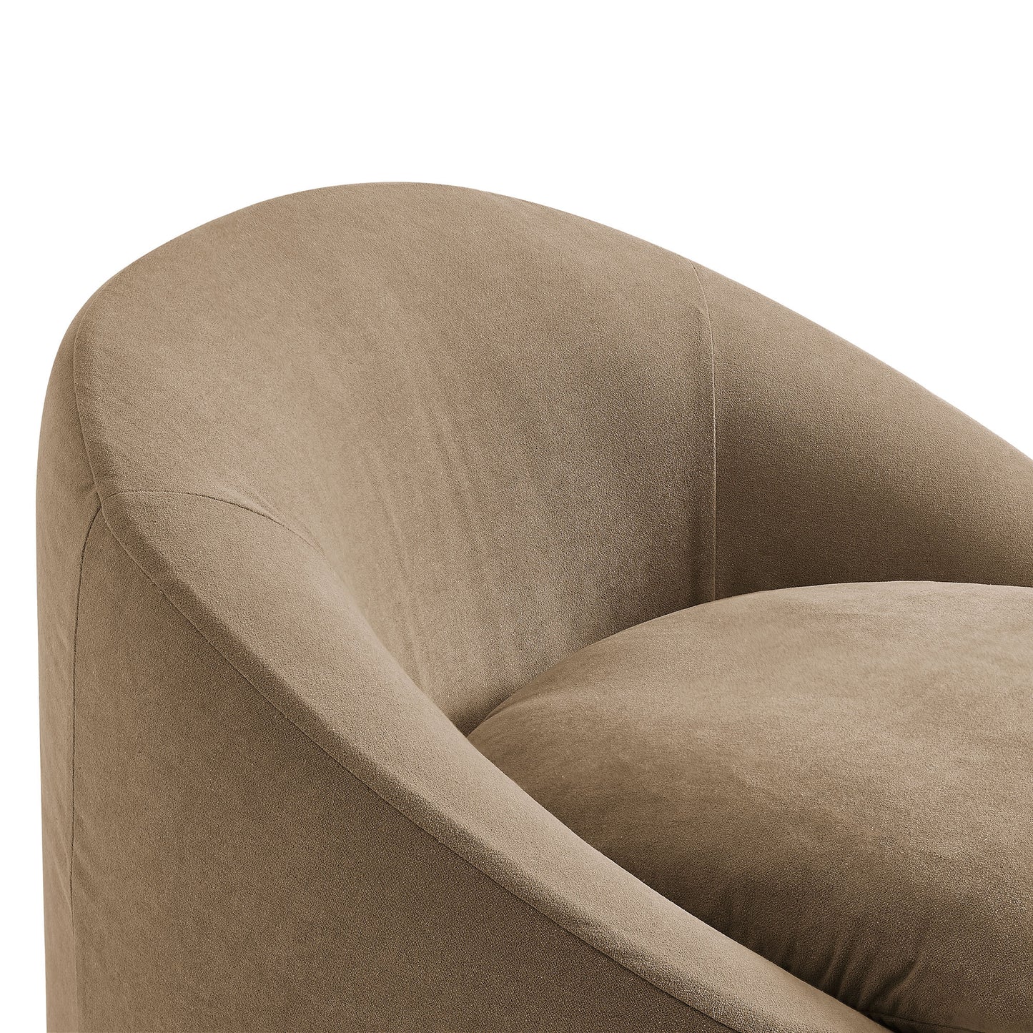 Sadie Slipcovered Linen-Blend Round Accent Chair by Modway EEI-7358