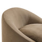 Sadie Slipcovered Linen-Blend Round Accent Chair by Modway EEI-7358