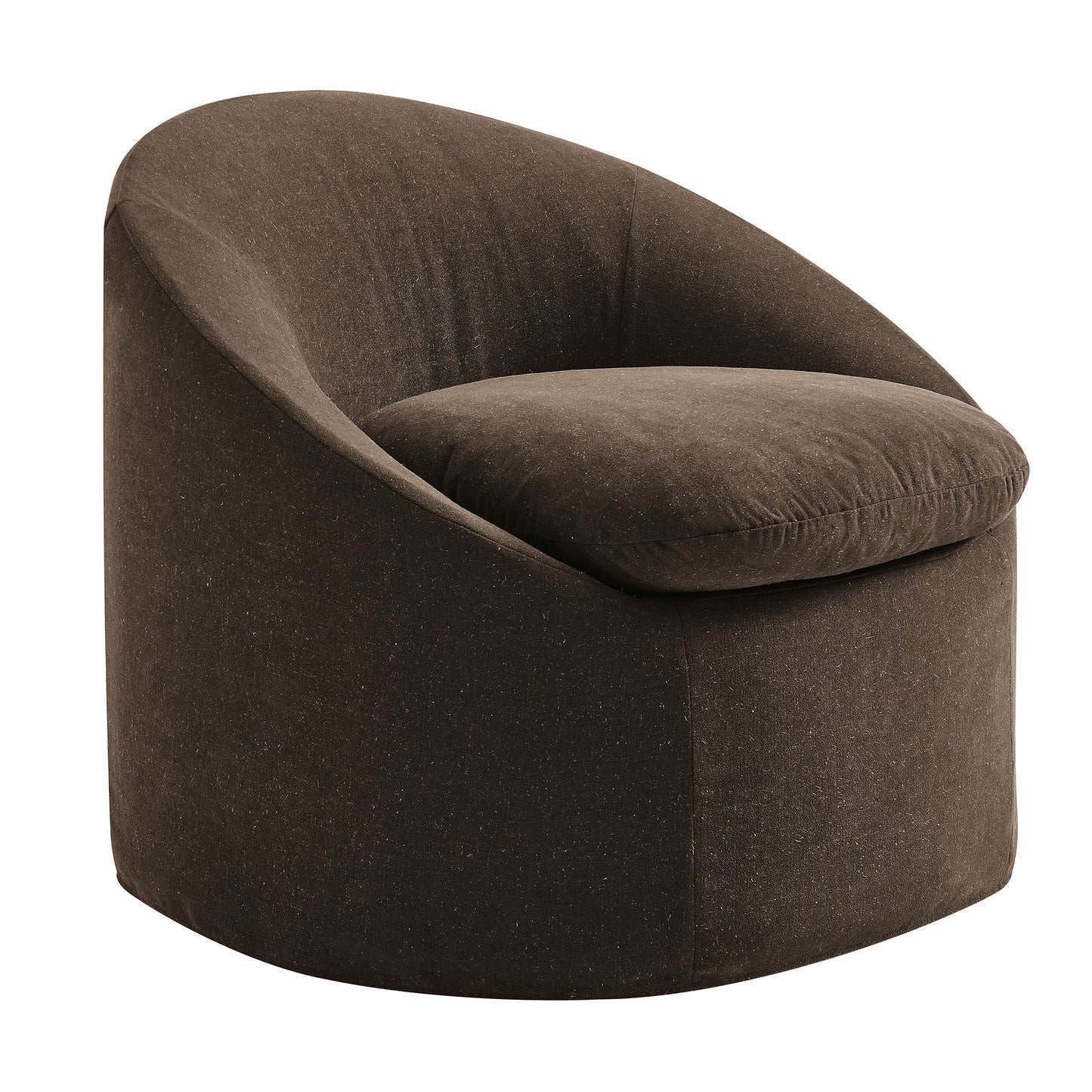 Sadie Slipcovered Linen-Blend Round Accent Chair by Modway EEI-7358