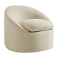 Sadie Slipcovered Linen-Blend Round Accent Chair by Modway EEI-7358