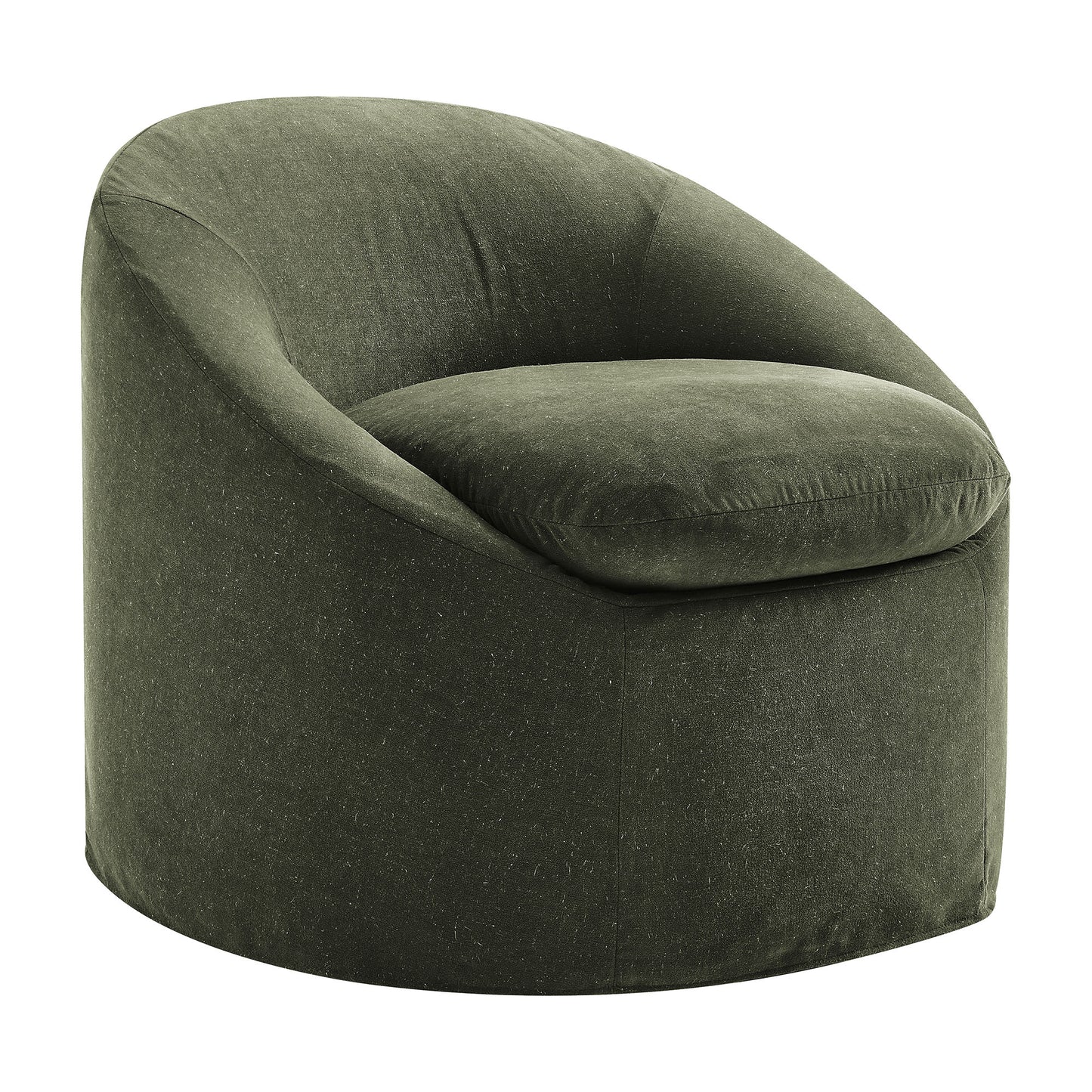 Sadie Slipcovered Linen-Blend Round Accent Chair by Modway EEI-7358