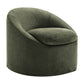 Sadie Slipcovered Linen-Blend Round Accent Chair by Modway EEI-7358