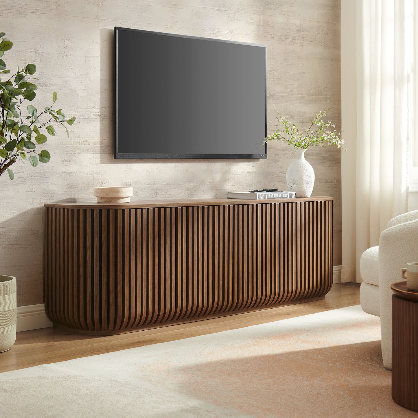 Fortitude 75" Curved Sideboard Storage Cabinet by Modway EEI-7359 FredCo