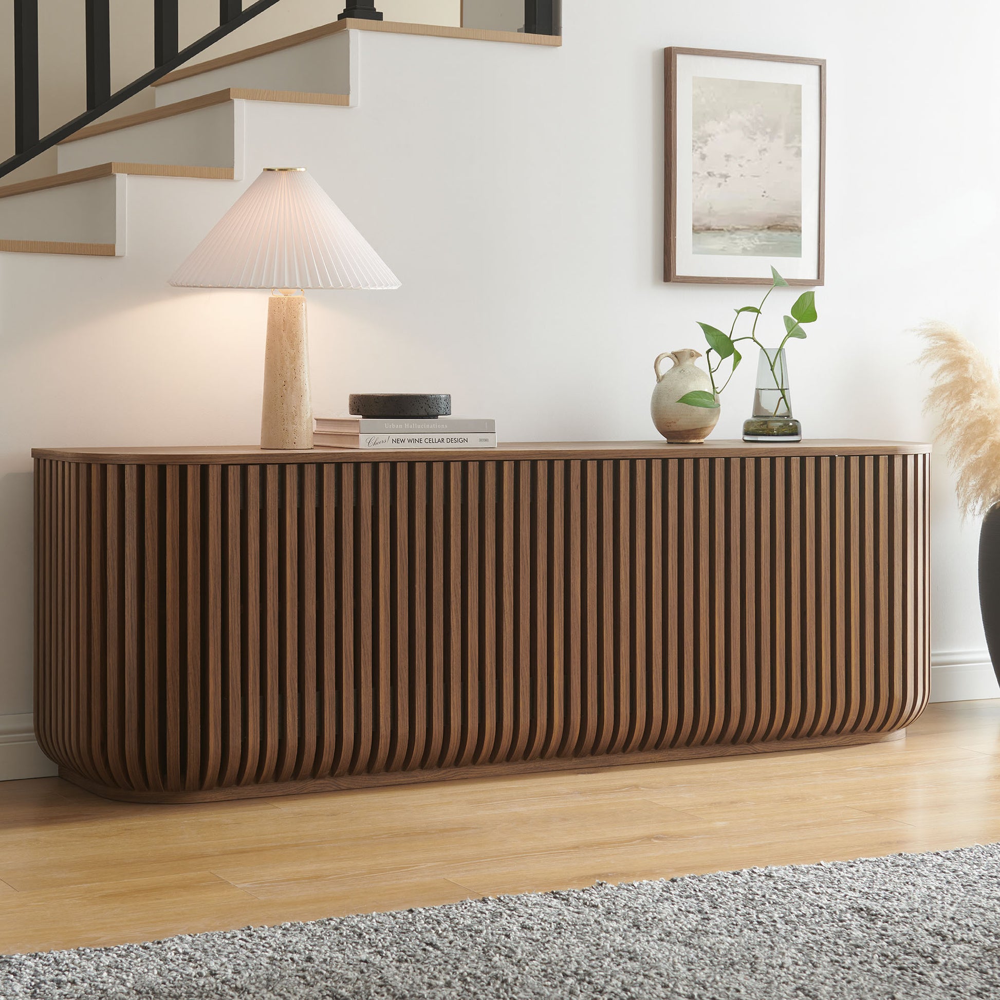 Fortitude 75" Curved Sideboard Storage Cabinet by Modway EEI-7359 FredCo