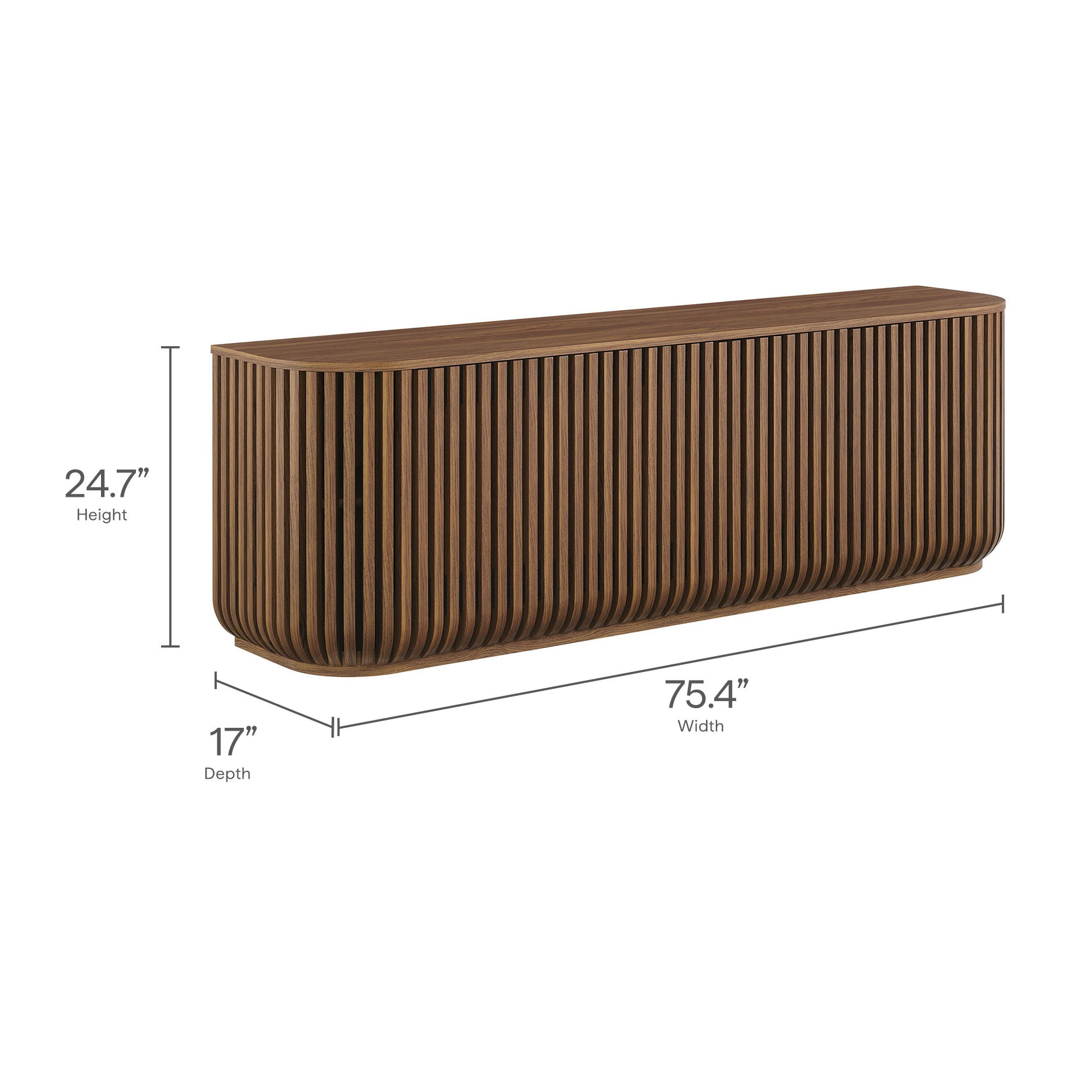 Fortitude 75" Curved Sideboard Storage Cabinet by Modway EEI-7359 FredCo