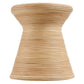 Tavi Hourglass Natural Rattan Round Side Table by Modway EEI-7360