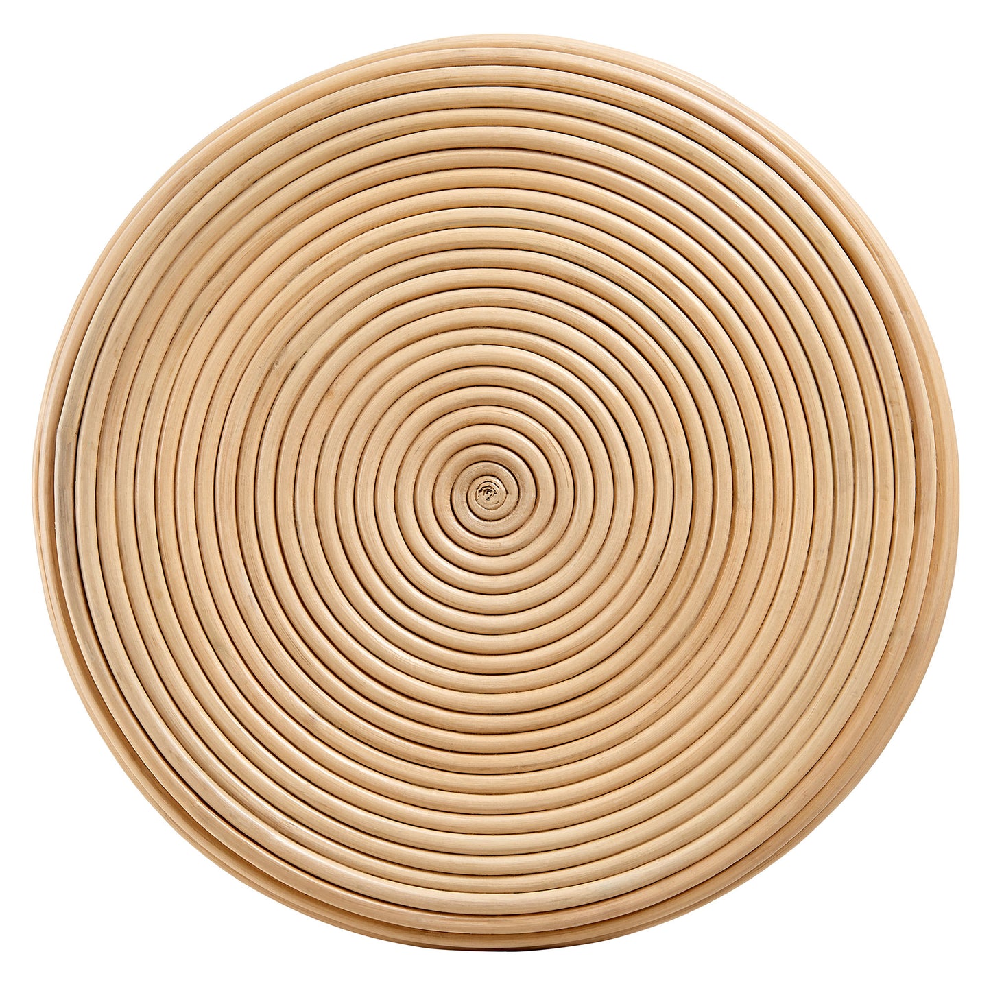Tavi Hourglass Natural Rattan Round Side Table by Modway EEI-7360