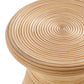 Tavi Hourglass Natural Rattan Round Side Table by Modway EEI-7360
