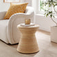Tavi Hourglass Natural Rattan Round Side Table by Modway EEI-7360