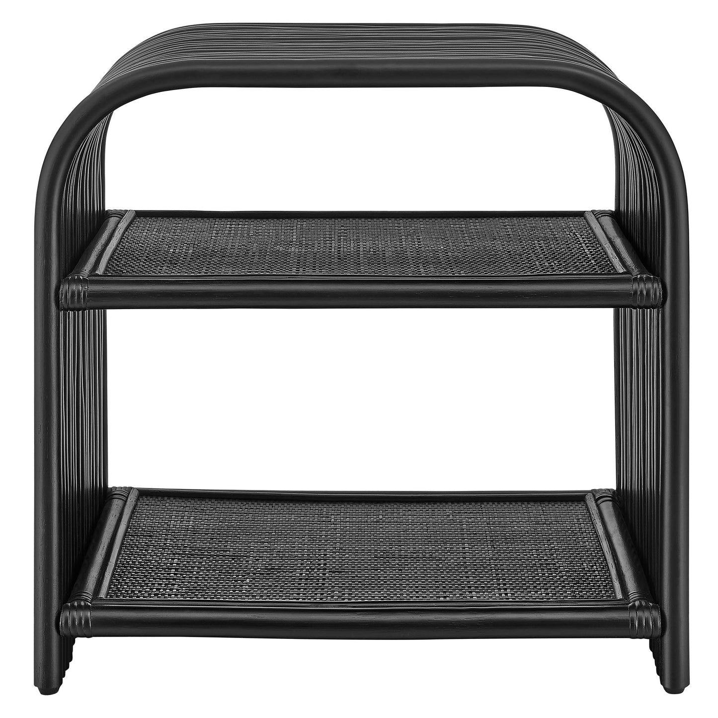 Eve Curved Natural Rattan Side Table by Modway EEI-7361