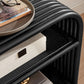 Eve Curved Natural Rattan Side Table by Modway EEI-7361