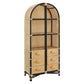 Jane 71 Inch Tall Arched Natural Rattan Bookshelf by Modway EEI-7362