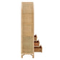 Jane 71 Inch Tall Arched Natural Rattan Bookshelf by Modway EEI-7362