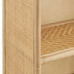 Jane 71 Inch Tall Arched Natural Rattan Bookshelf by Modway EEI-7362