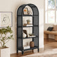 Celeste 67 Inch Tall Arched Natural Rattan Bookshelf by Modway EEI-7363