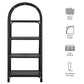 Celeste 67 Inch Tall Arched Natural Rattan Bookshelf by Modway EEI-7363