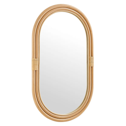 Corsica Oval Rattan Wall Mirror by Modway EEI-7364