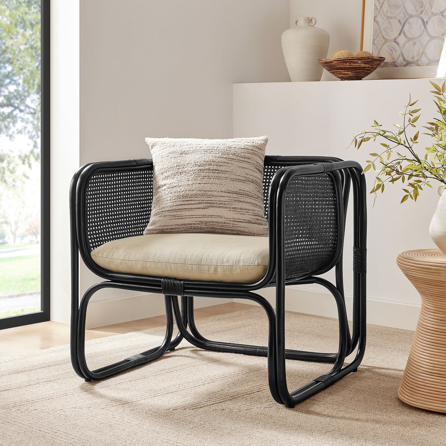 Ellis Natural Rattan Accent Armchair by Modway EEI-7365
