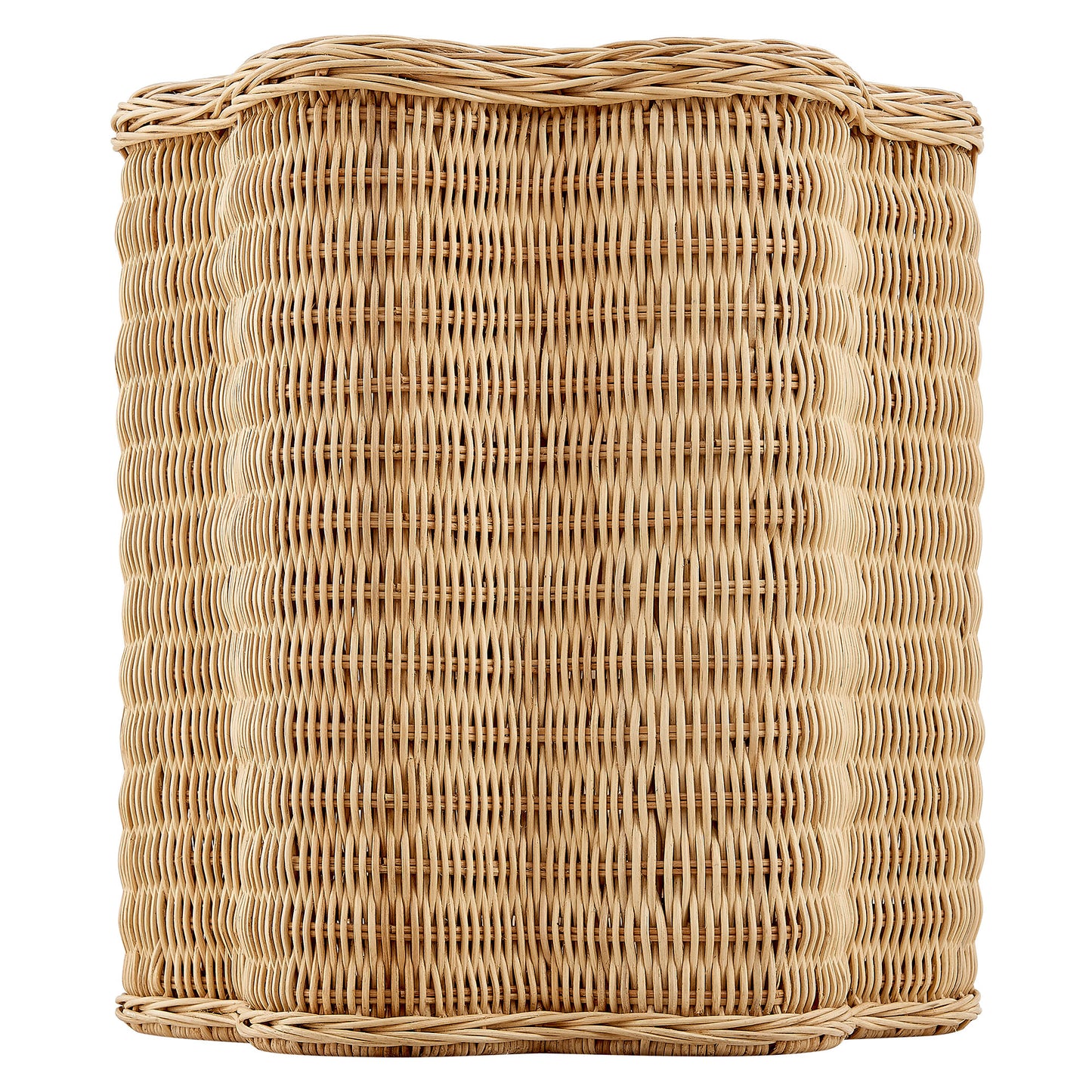 Erika Scalloped Natural Rattan Side Table by Modway EEI-7366