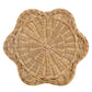 Erika Scalloped Natural Rattan Side Table by Modway EEI-7366