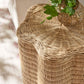 Erika Scalloped Natural Rattan Side Table by Modway EEI-7366