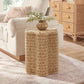 Erika Scalloped Natural Rattan Side Table by Modway EEI-7366