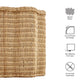 Erika Scalloped Natural Rattan Side Table by Modway EEI-7366