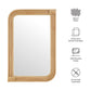 Corsica Curved Rectangle Rattan Wall Mirror by Modway EEI-7368