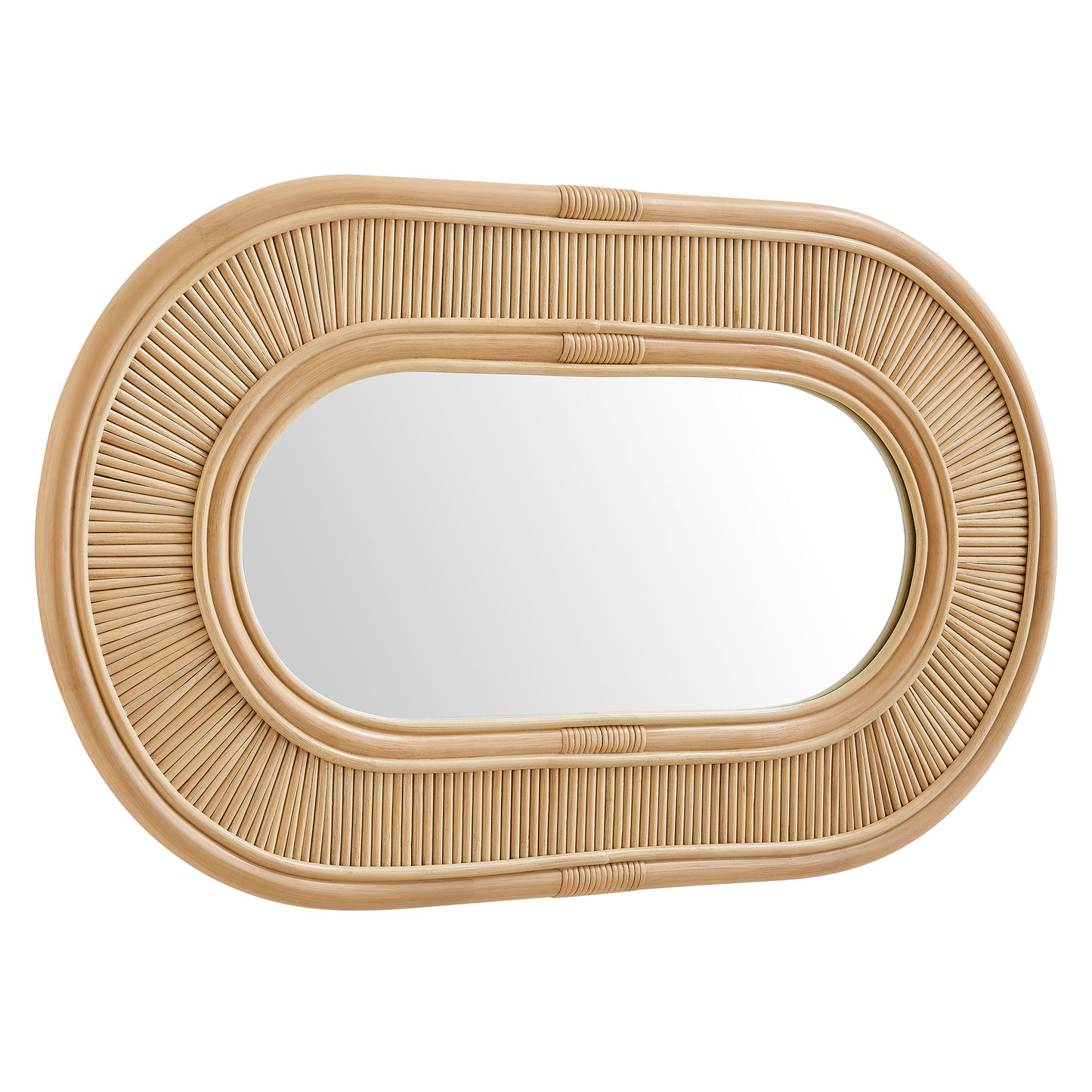 Sovana Oval Rattan Wall Mirror by Modway EEI-7369