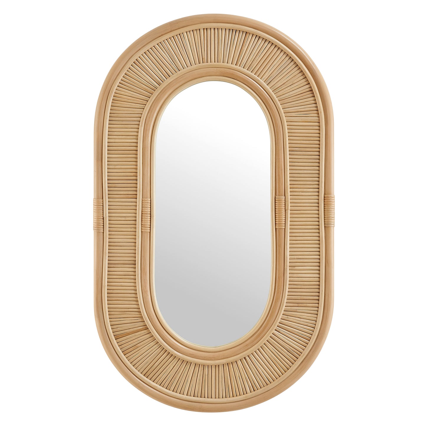 Sovana Oval Rattan Wall Mirror by Modway EEI-7369