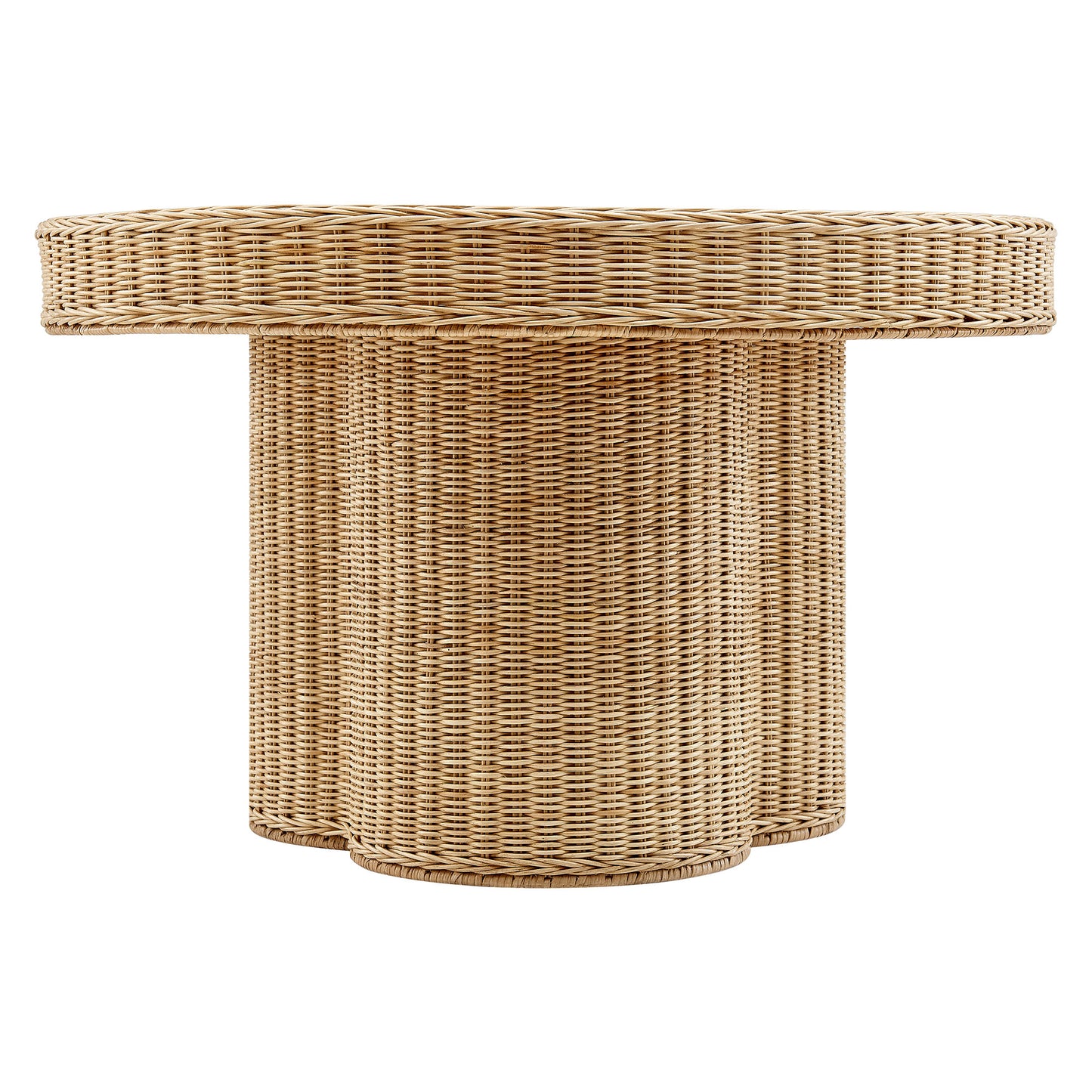 Ainsley 32 Inch Round Natural Rattan Coffee Table by Modway EEI-7370