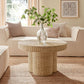 Ainsley 32 Inch Round Natural Rattan Coffee Table by Modway EEI-7370