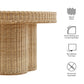Ainsley 32 Inch Round Natural Rattan Coffee Table by Modway EEI-7370