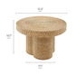 Ainsley 32 Inch Round Natural Rattan Coffee Table by Modway EEI-7370