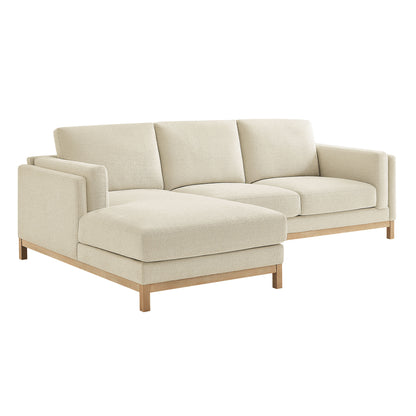 Roscoe Left-Facing Fabric Sectional Sofa with Chaise by Modway EEI-7374