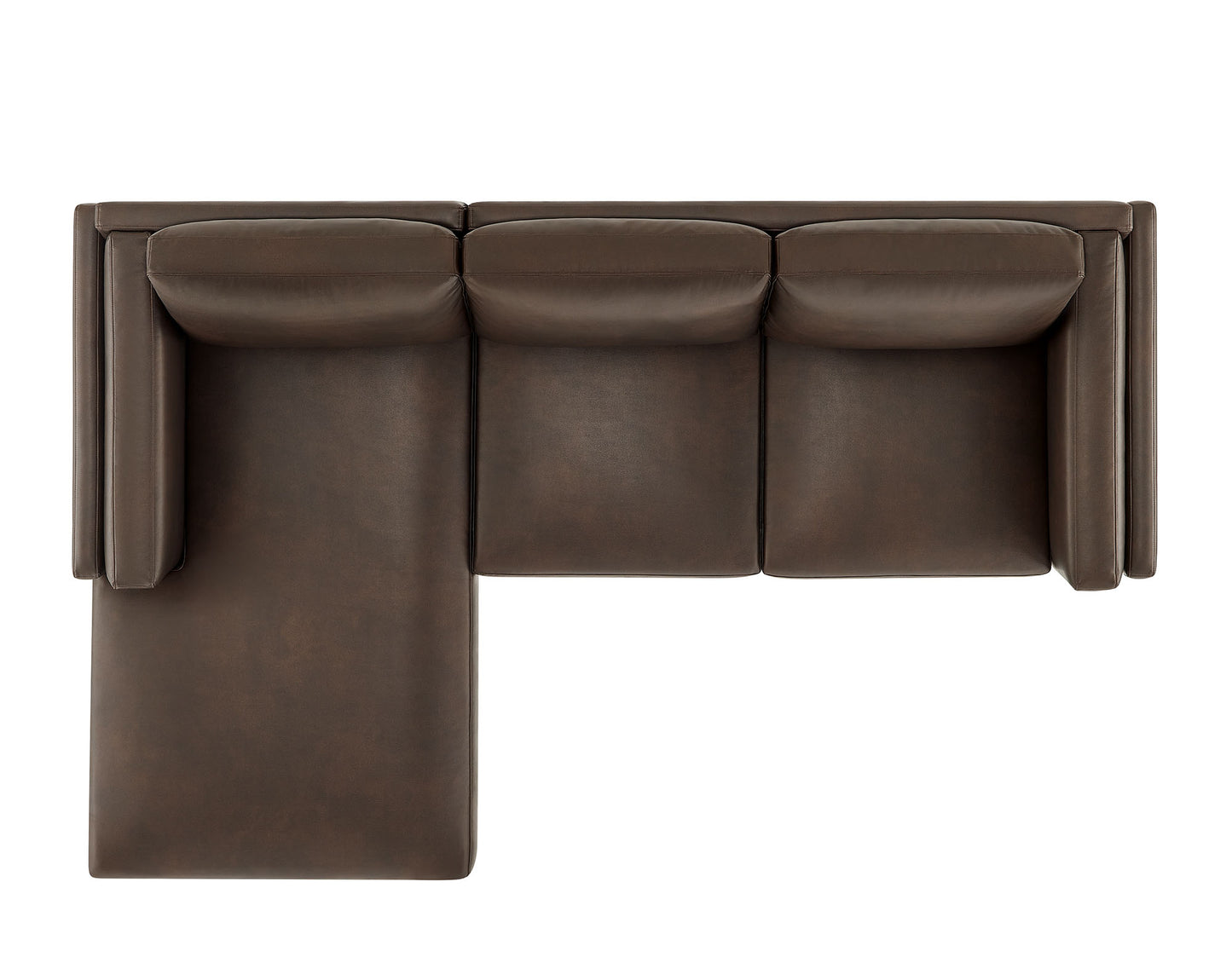 Roscoe Left-Facing Vegan Leather Sectional Sofa with Chaise by Modway EEI-7376