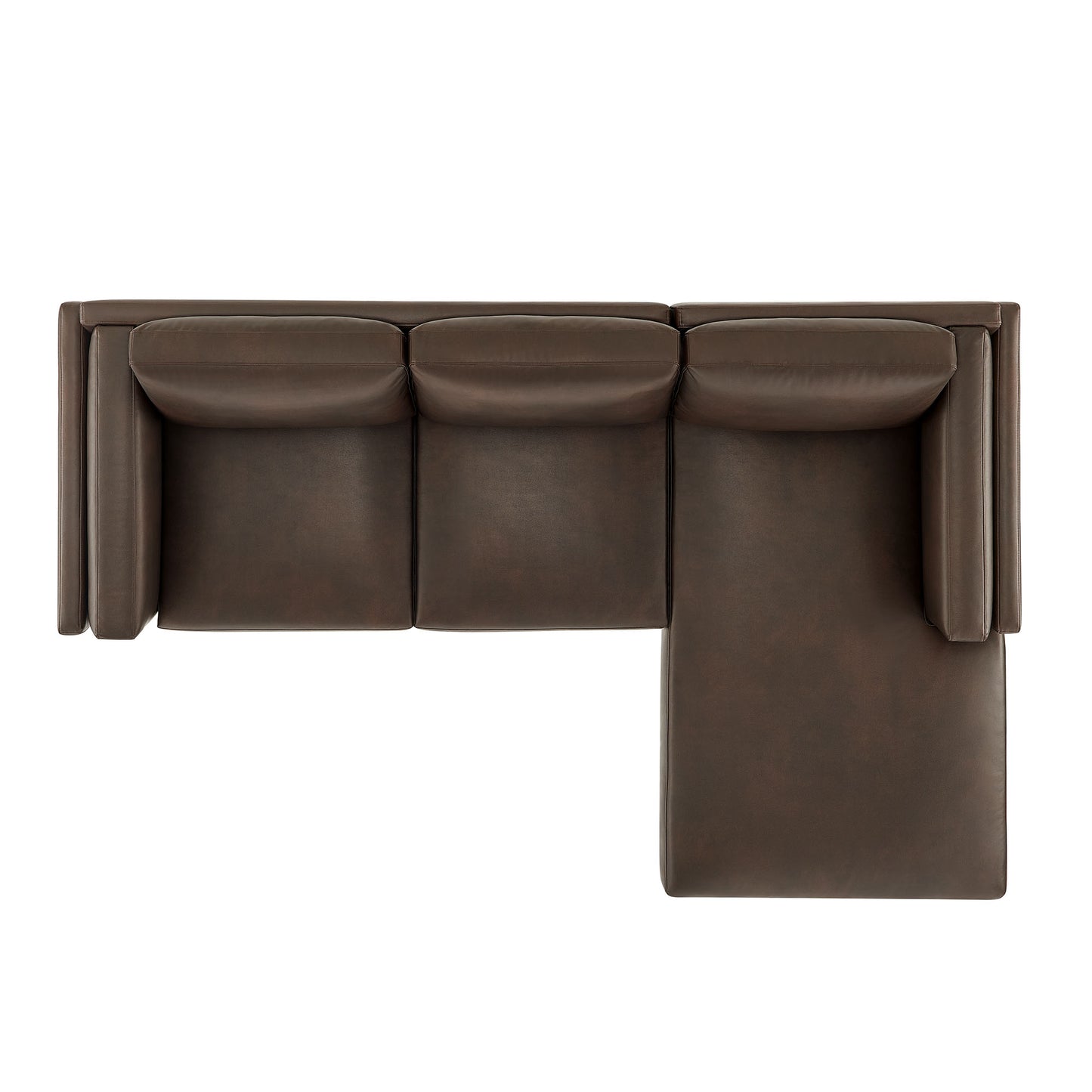 Roscoe Right-Facing Vegan Leather Sectional Sofa with Chaise by Modway EEI-7377