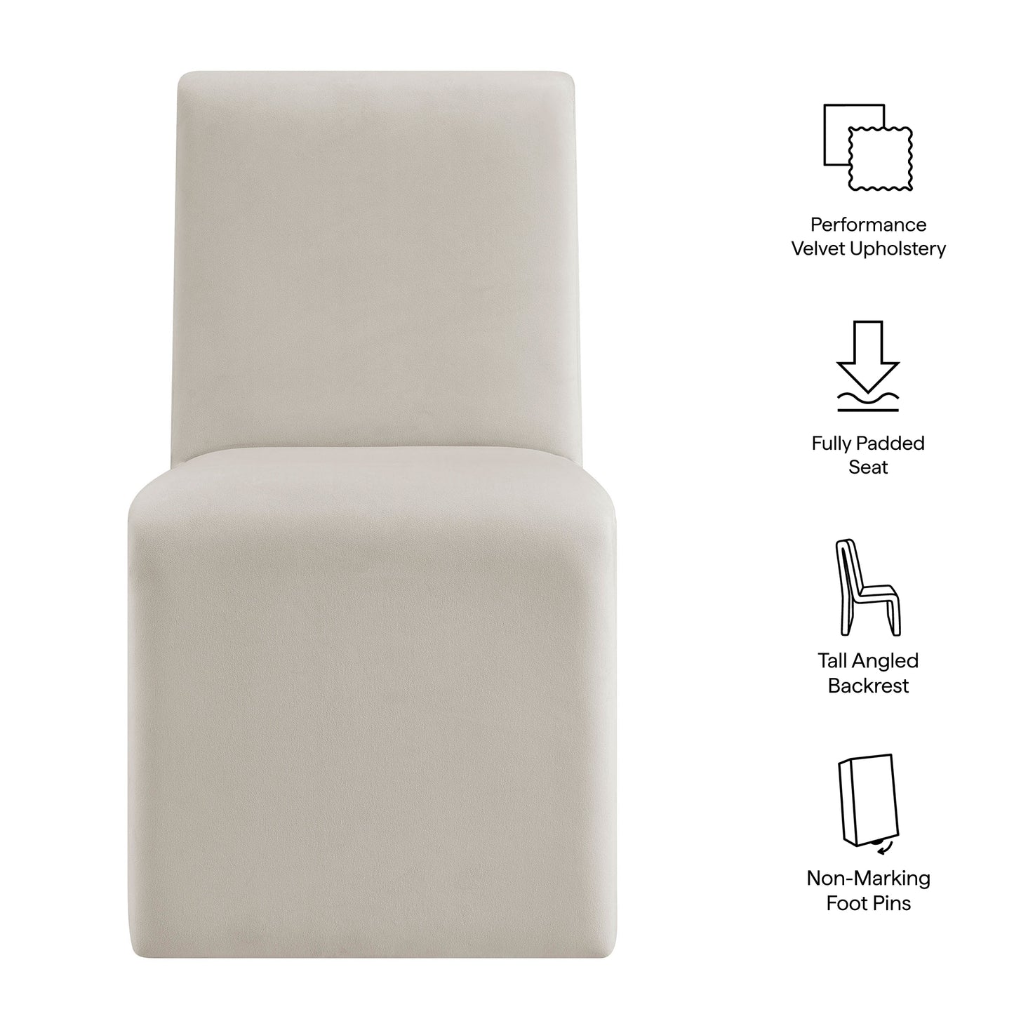 Emory Upholstered Performance Velvet Dining Side Chair by Modway EEI-7384