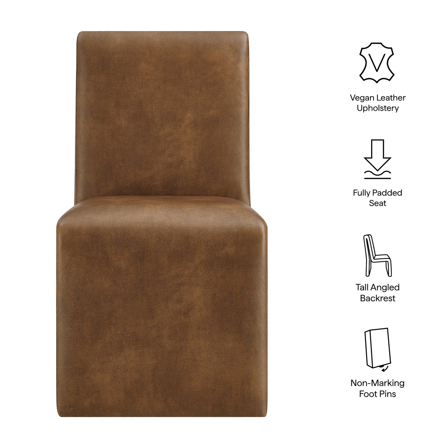 Emory Vegan Leather Dining Side Chair by Modway EEI-7385