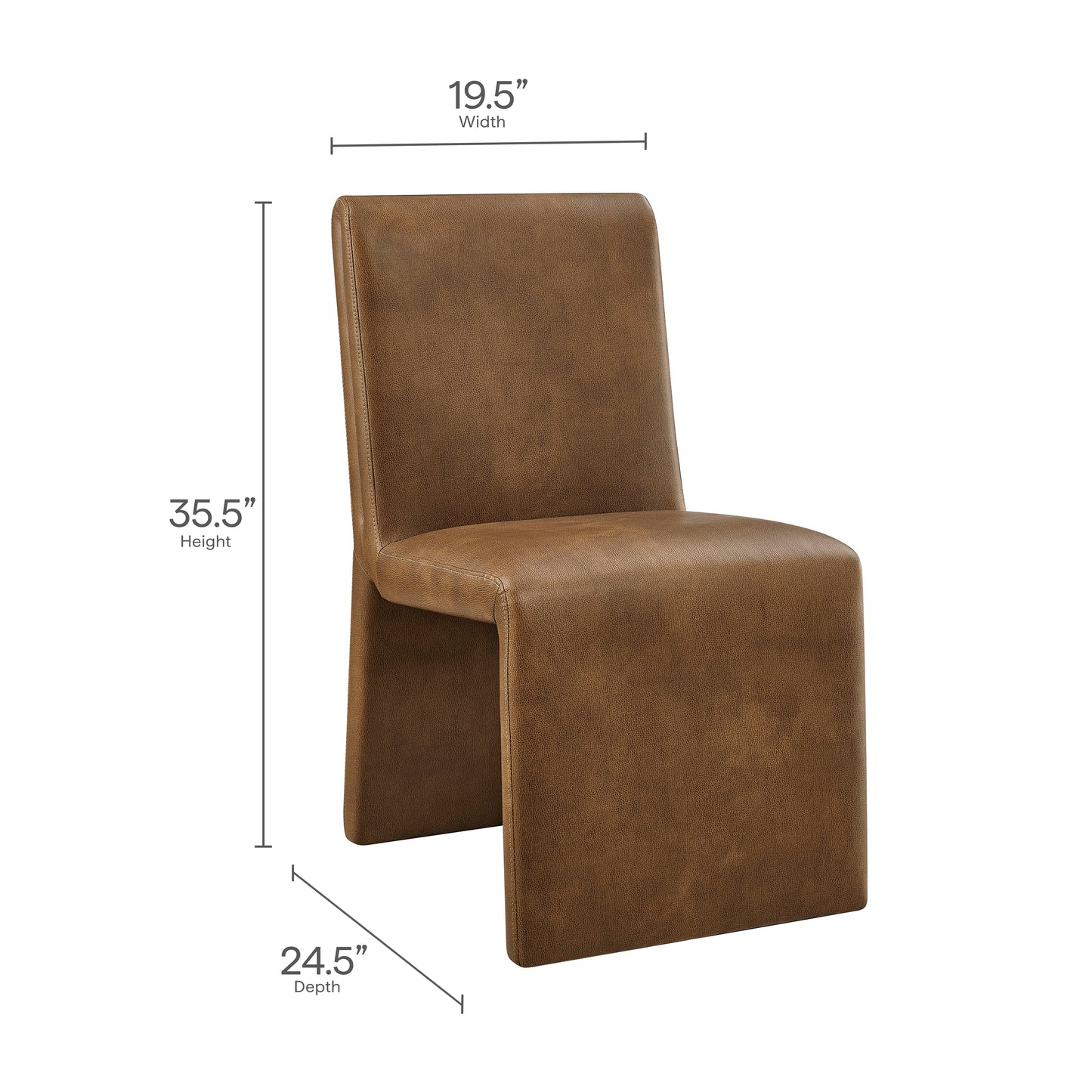 Emory Vegan Leather Dining Side Chair by Modway EEI-7385