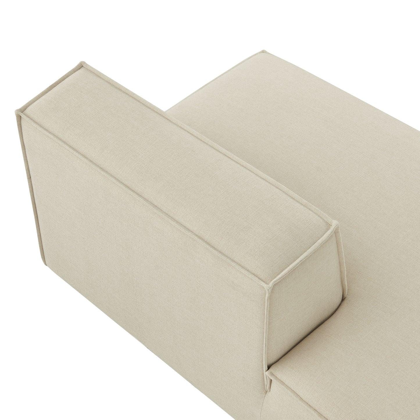 Restore Performance Fabric Upholstered Left-Facing Armless Modular Chaise by Modway EEI-7386