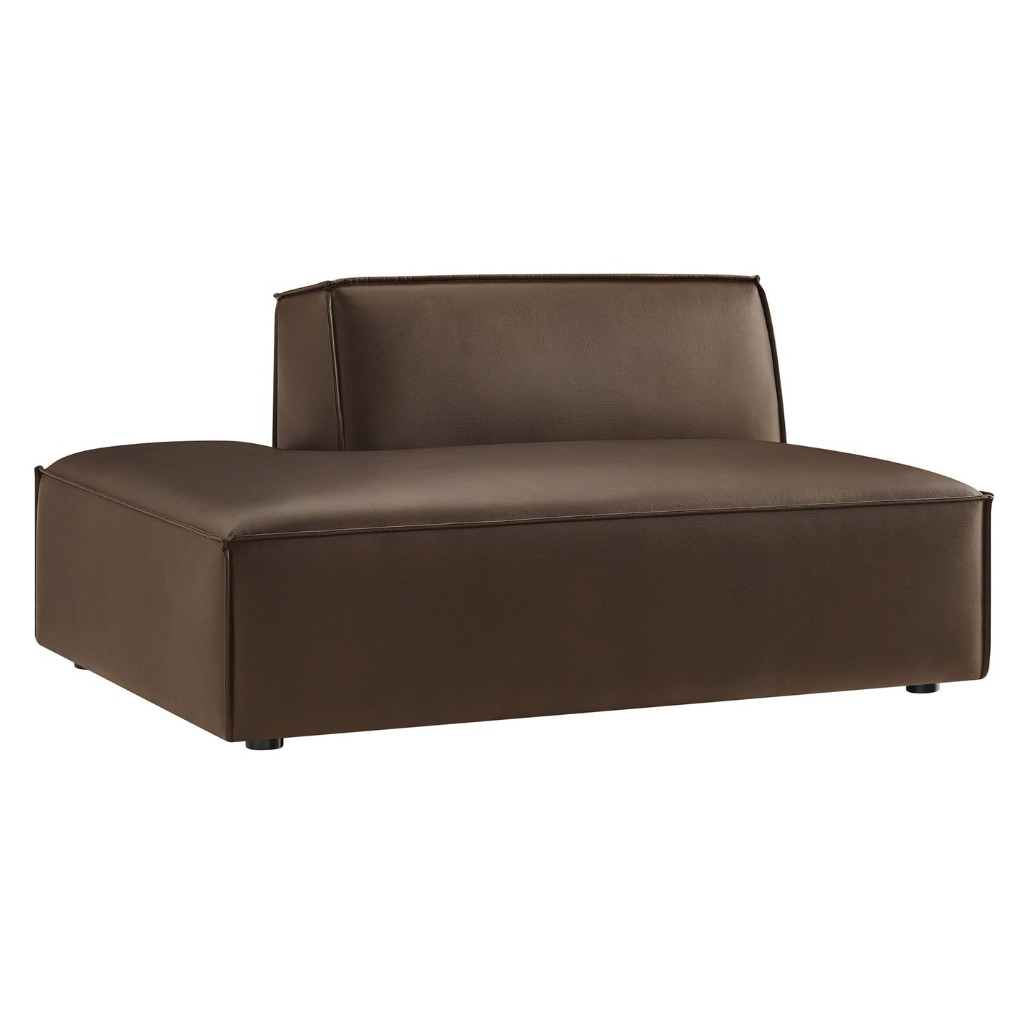 Restore Vegan Leather Left-Facing Armless Modular Chaise by Modway EEI-7387