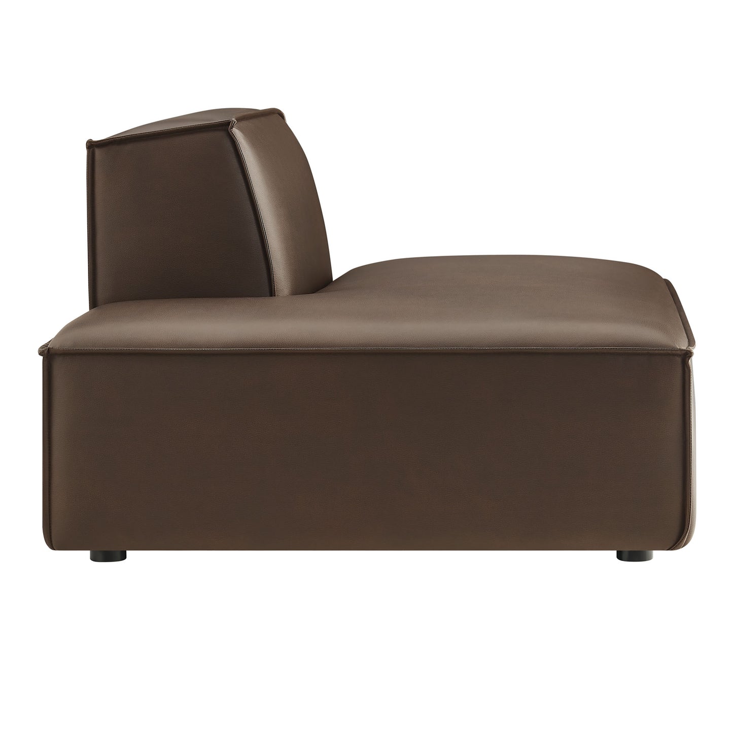 Restore Vegan Leather Left-Facing Armless Modular Chaise by Modway EEI-7387