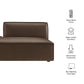 Restore Vegan Leather Left-Facing Armless Modular Chaise by Modway EEI-7387
