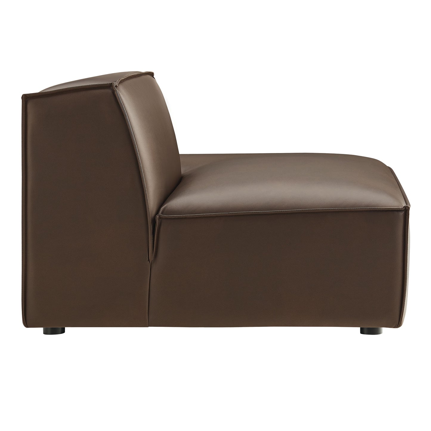 Restore Vegan Leather Right-Facing Armless Modular Chaise by Modway EEI-7389