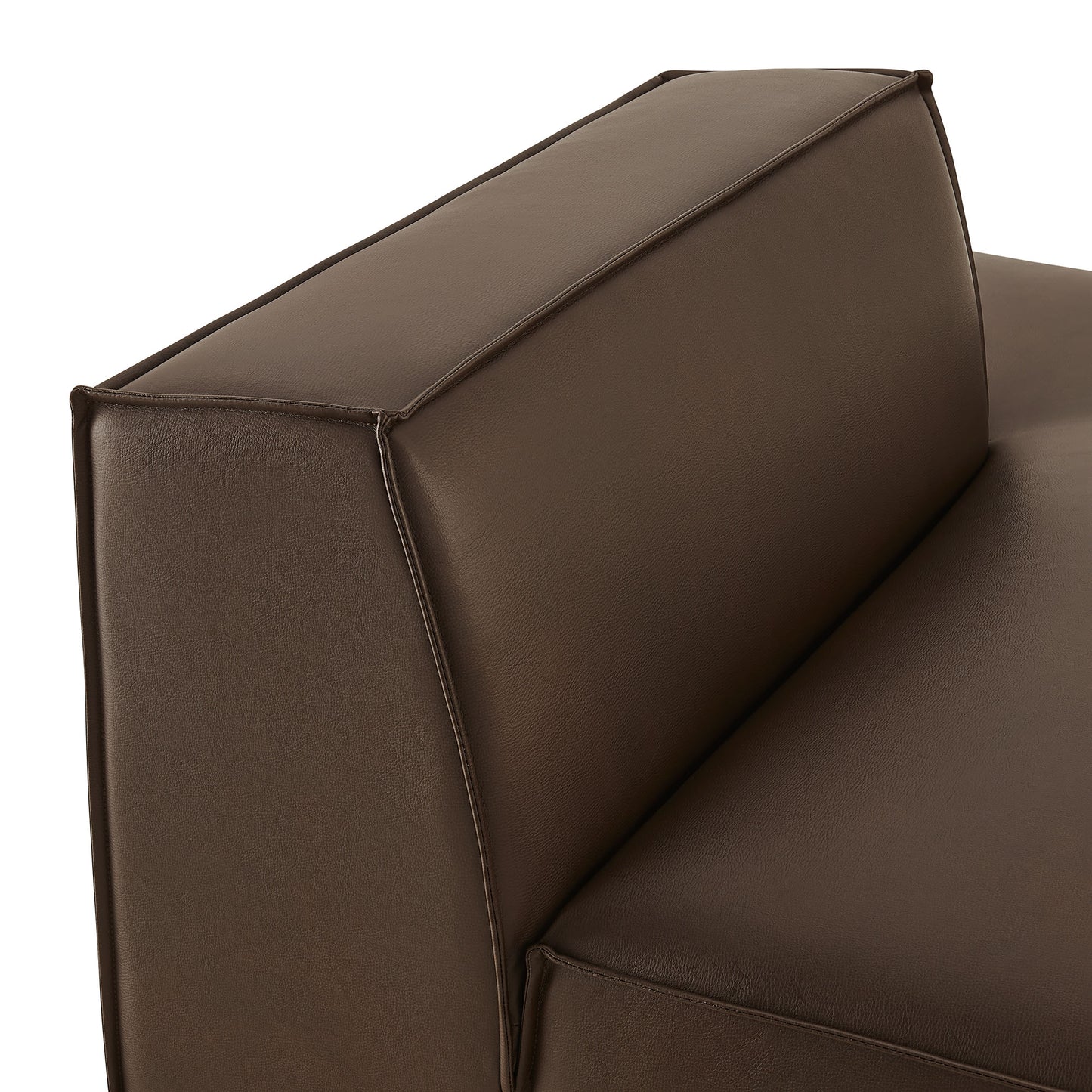 Restore Vegan Leather Right-Facing Armless Modular Chaise by Modway EEI-7389