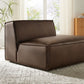 Restore Vegan Leather Right-Facing Armless Modular Chaise by Modway EEI-7389