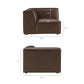 Restore Vegan Leather Modular Corner Chair by Modway EEI-7394